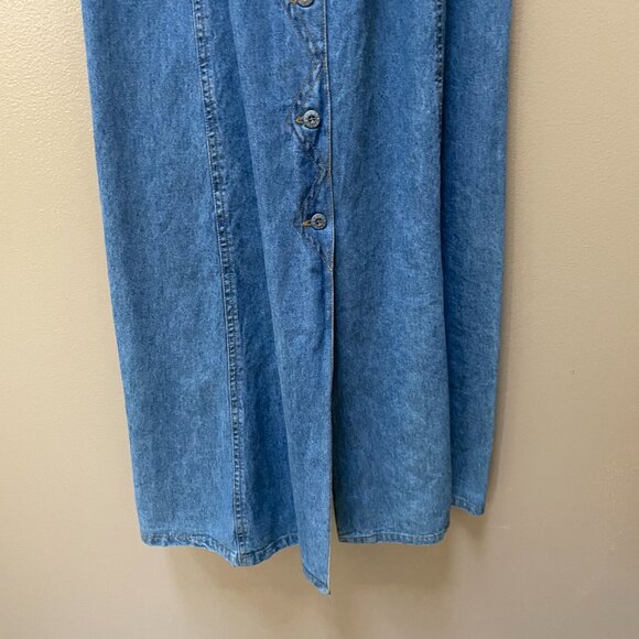 True Blue Denim Sleeveless Maxi Dress Casual Size 5/6 - Picture 10 of 12